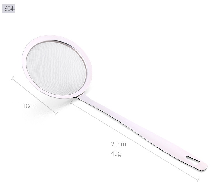 Dụng cụ hớt bọt, váng mỡ inox lưới 304 - 21cm 45g