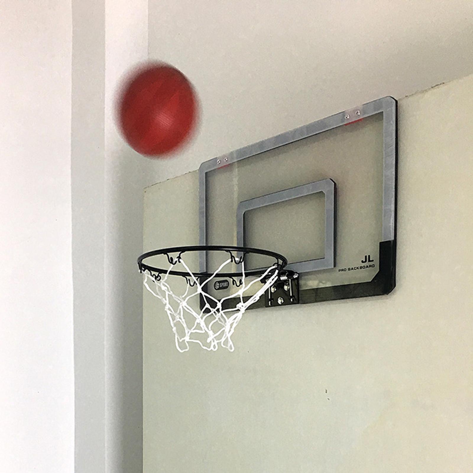 Mini Basketball Hoop Pre-Assembled Portable Over The Door with Flexed Rim Includes Mini Basketball with Pump for Indoor and Wall Indoor Sports Game