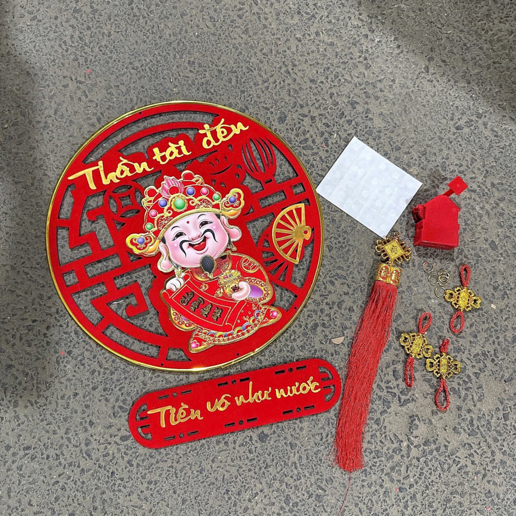 Dây Treo Thần Tài Lắc Lư Tiền Vô Như Nước Trang Trí Tết