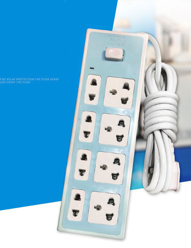 Ổ Cắm Điện Đa Năng 8 Ổ, Dây Dài 3m -Dùng Cho Cả Phích Cắm 2,3 Đầu, Dây Siêu Dài, Sạc Điện Nhanh Chóng, An Toàn