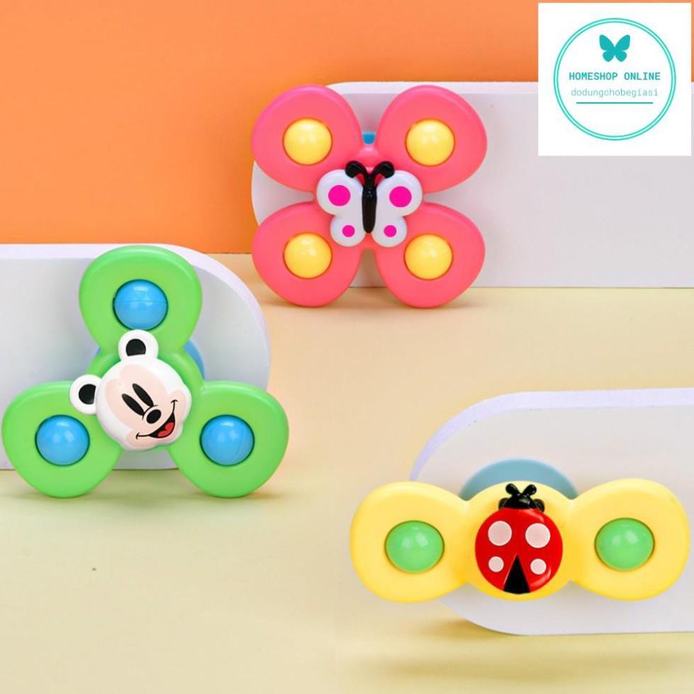 Set 3 đồ chơi con quay spinner hình côn trùng vui nhộn cho bé