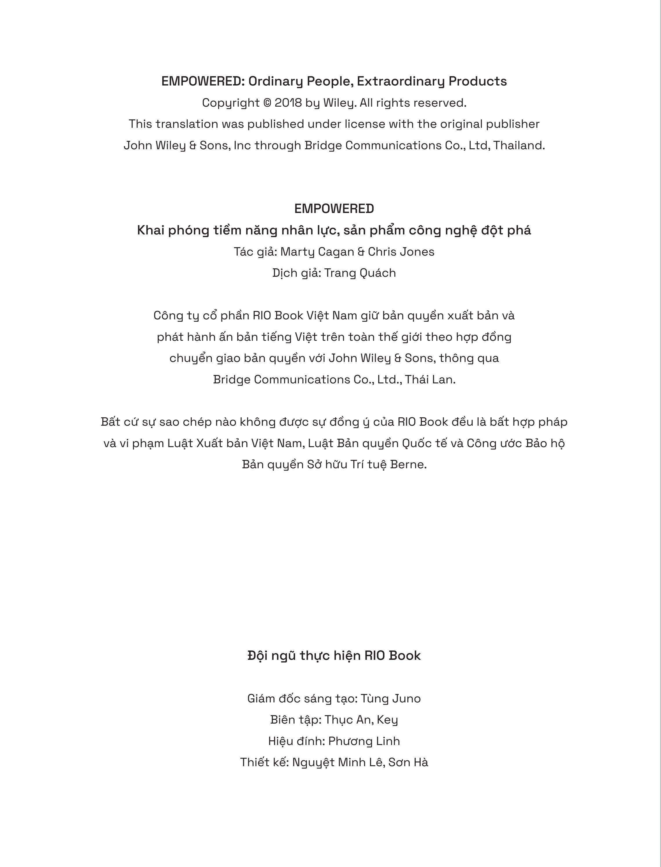 Empowered - Khai Phóng Tiềm Năng Nhân Lực, Sản Phẩm Công Nghệ Đột Phá