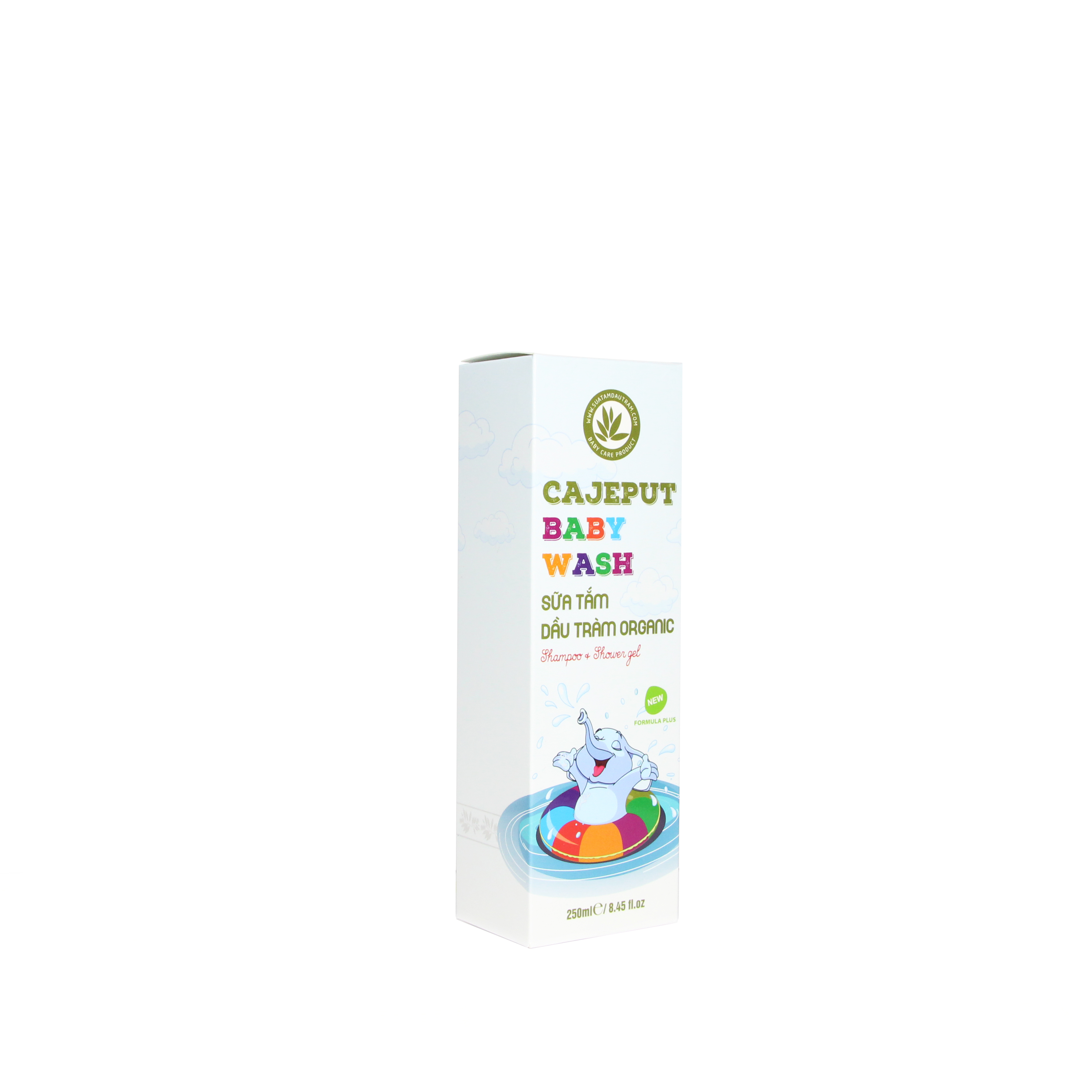 Sữa Tắm Gội Dầu Tràm toàn thân cho BÉ hữu cơ Cajeput Baby Wash (250ml) | Phù hợp cho tất cả loại da | 100% Organic