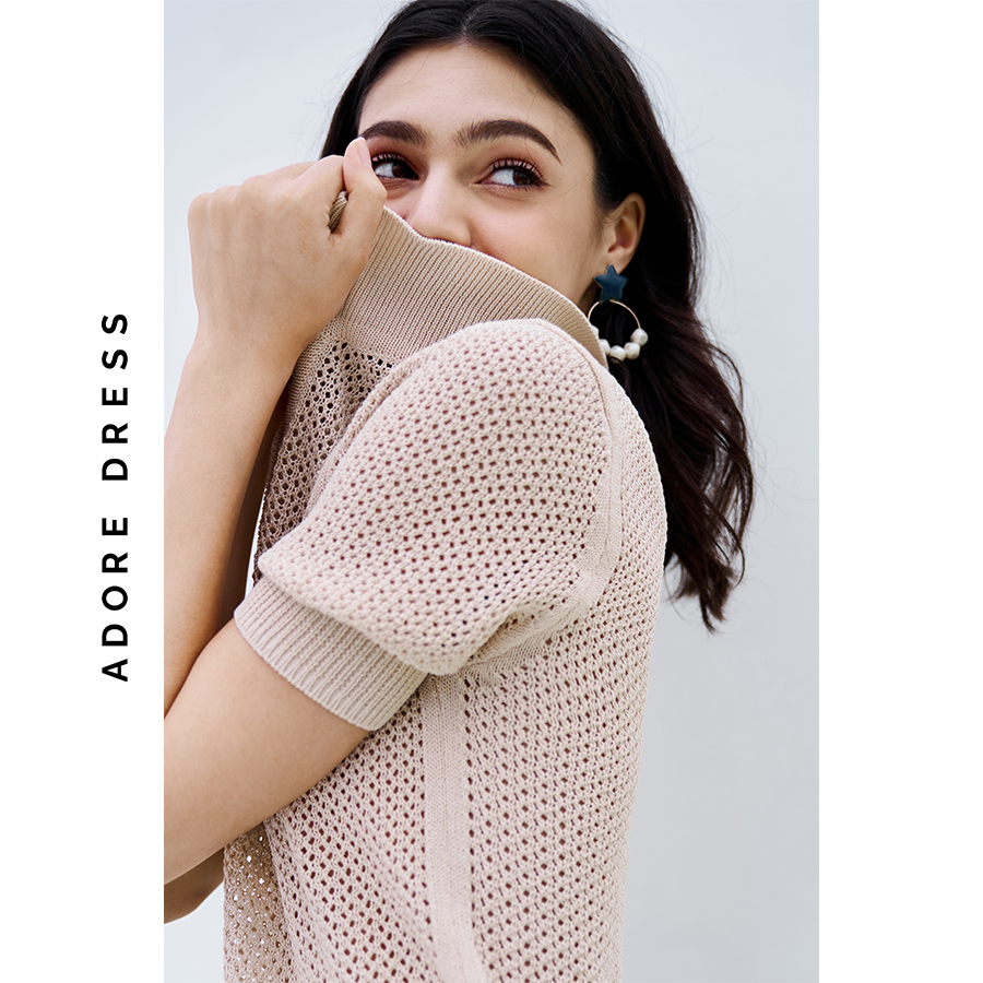 Áo Polo T-shirts len dệt 3 màu 313TS1002 ADORE DRESS