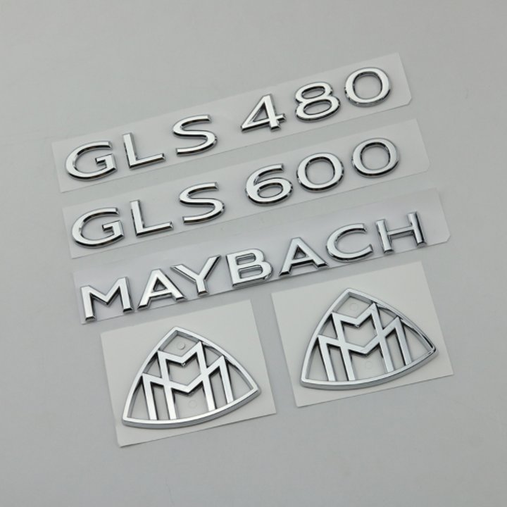 Decal tem chữ S600 dán đuôi xe ô tô, xe hơi cao cấp MBS600, chất liệu nhựa ABS cao cấp form chữ mới nhất