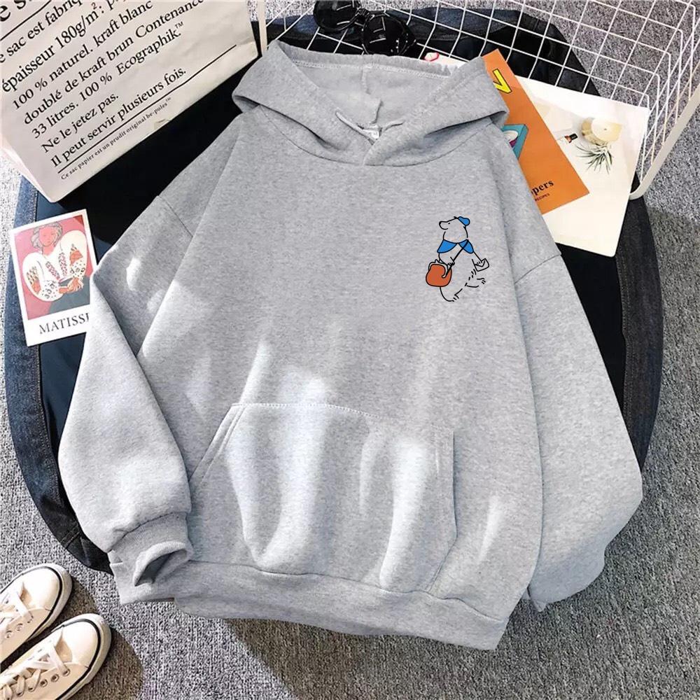 ÁO HOODIE UNISEX IN HÌNH GẤU DỄ THƯƠNG