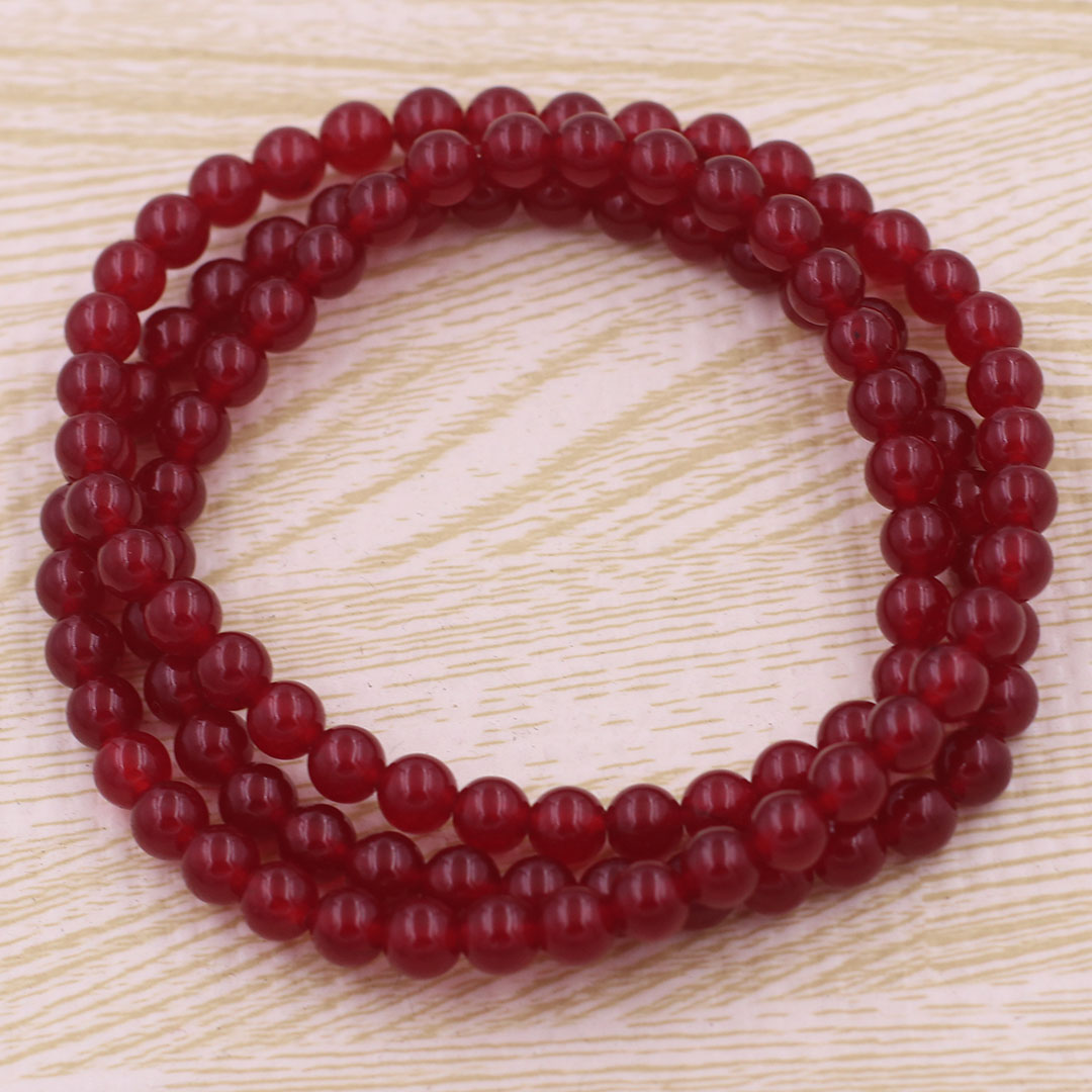 Vòng chuỗi 108 hạt Đá Thạch Anh - Chuỗi đá Phong thủy Size 6mm, 8mm - Hợp mệnh Hỏa, mệnh Thổ