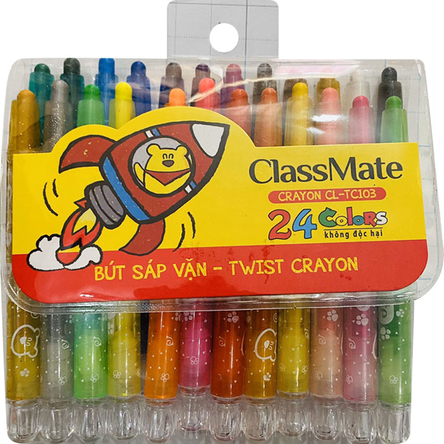 Bút Sáp Vặn Classmate TC103 - 24 Màu