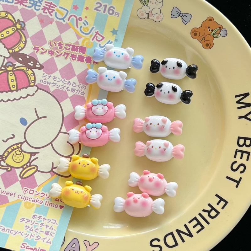 Kẹp tóc hình viên kẹo hoạ tiết Sanrio đáng yêu