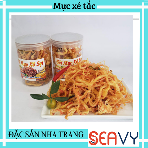 Đặc Sản Nha Trang - Mực Xé Sợi Tắc ,Seavy Hộp 500G