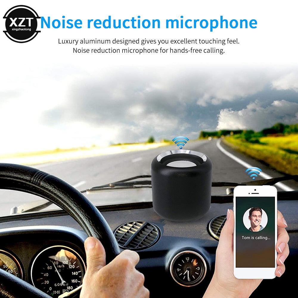 Sáng Tạo Mới Âm Thanh Nổi Hifi Kim Loại Loa Siêu Trầm Không Dây Loa Bluetooth Không Dây Máy Nghe Nhạc Mini Hợp Kim Nhôm Hẹn Giờ Loa Màu sắc: Đen
