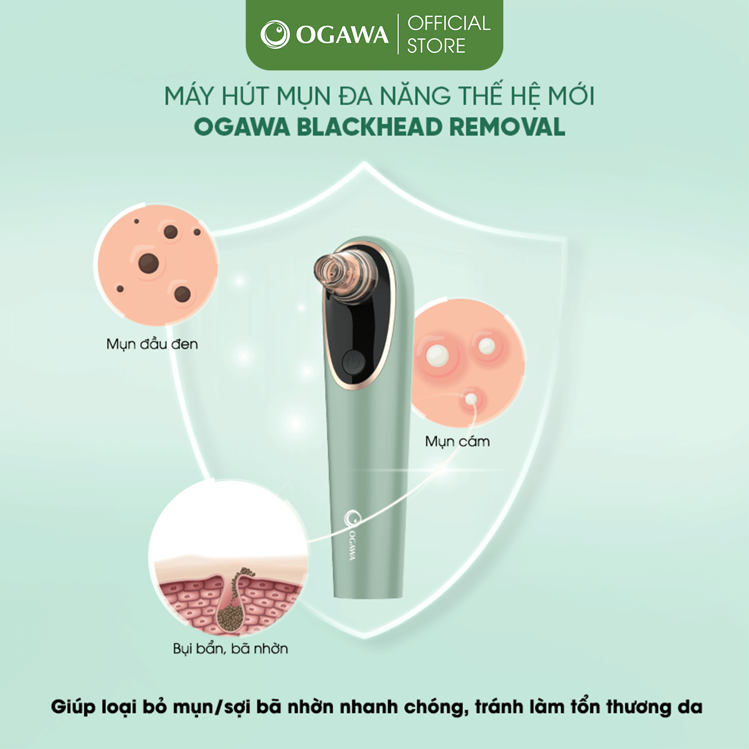 Máy hút mụn cá nhân OGAWA Blackhead Removal