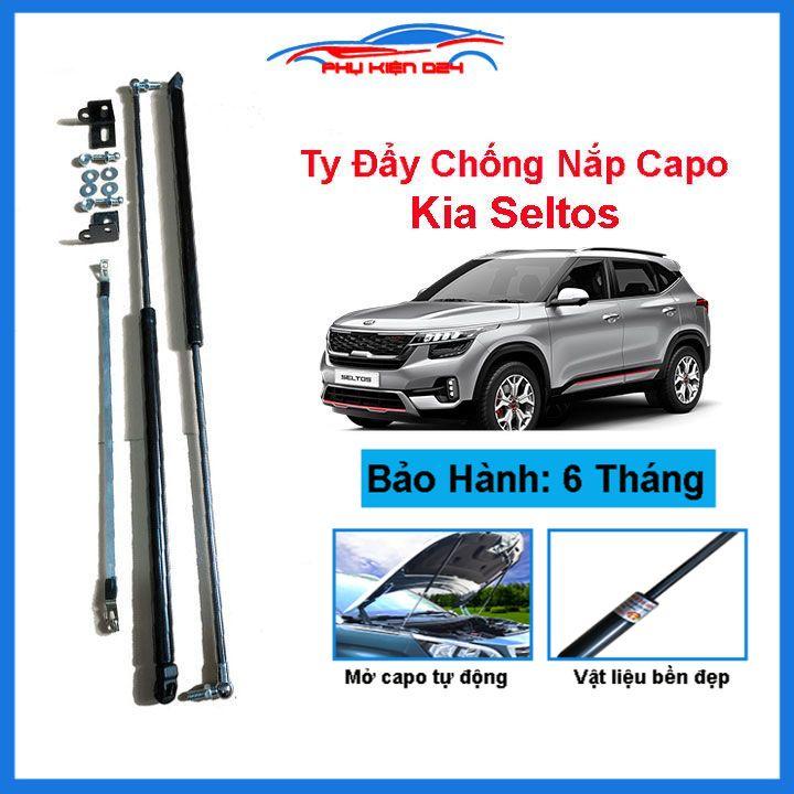 Ty thủy lực chống nắp capo cho xe Kia Seltos hỗ trợ mở tự động kèm phụ kiện lắp