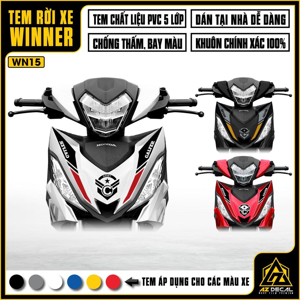 Tem Rời Xe Honda Winner V1 / 150 Mẫu U.S ARMY | WN15 | Decal Chế Xe Chất Liệu PVC Cao Cấp