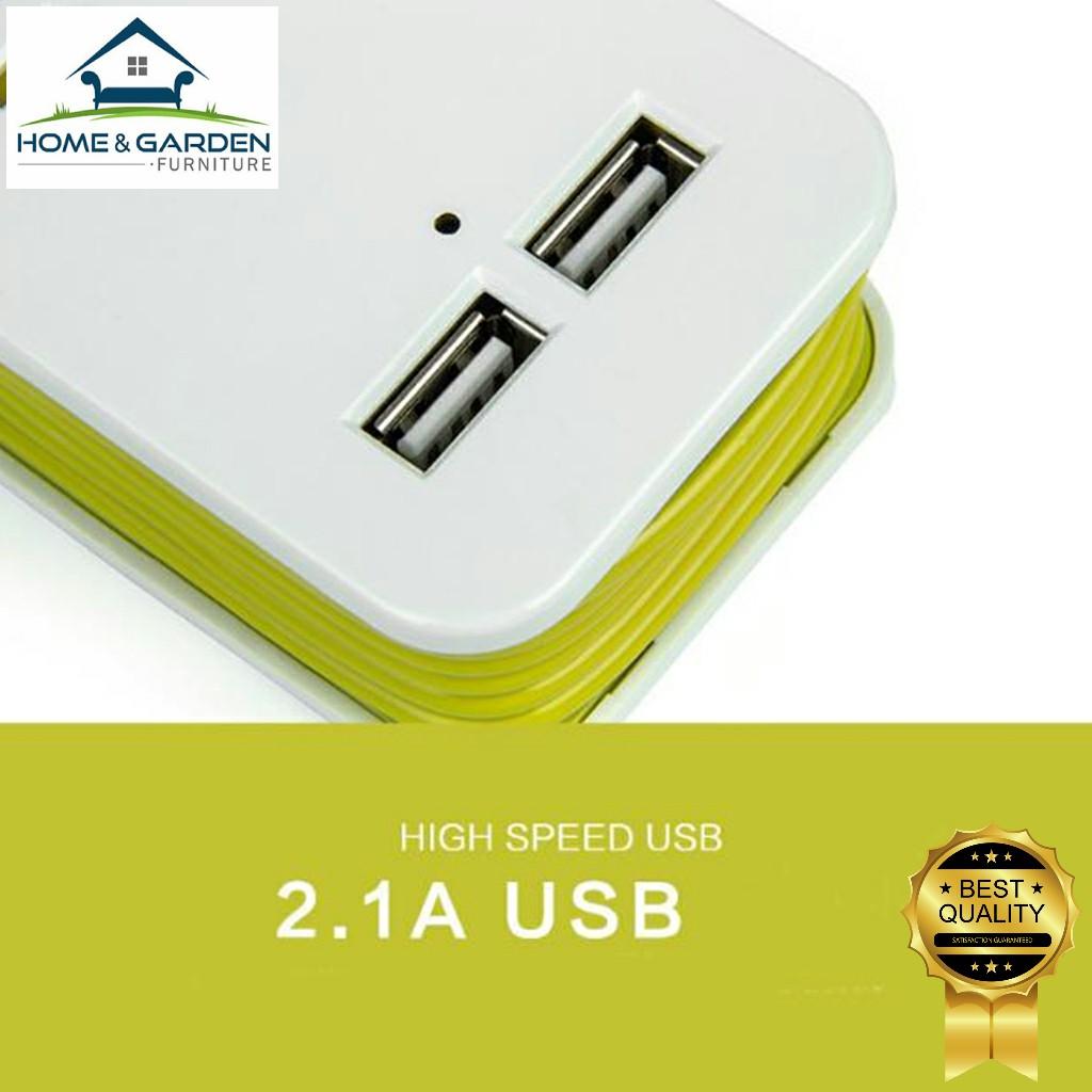 Ổ cắm điện đa năng USB dành cho Macbook, laptop có dây 1.5m