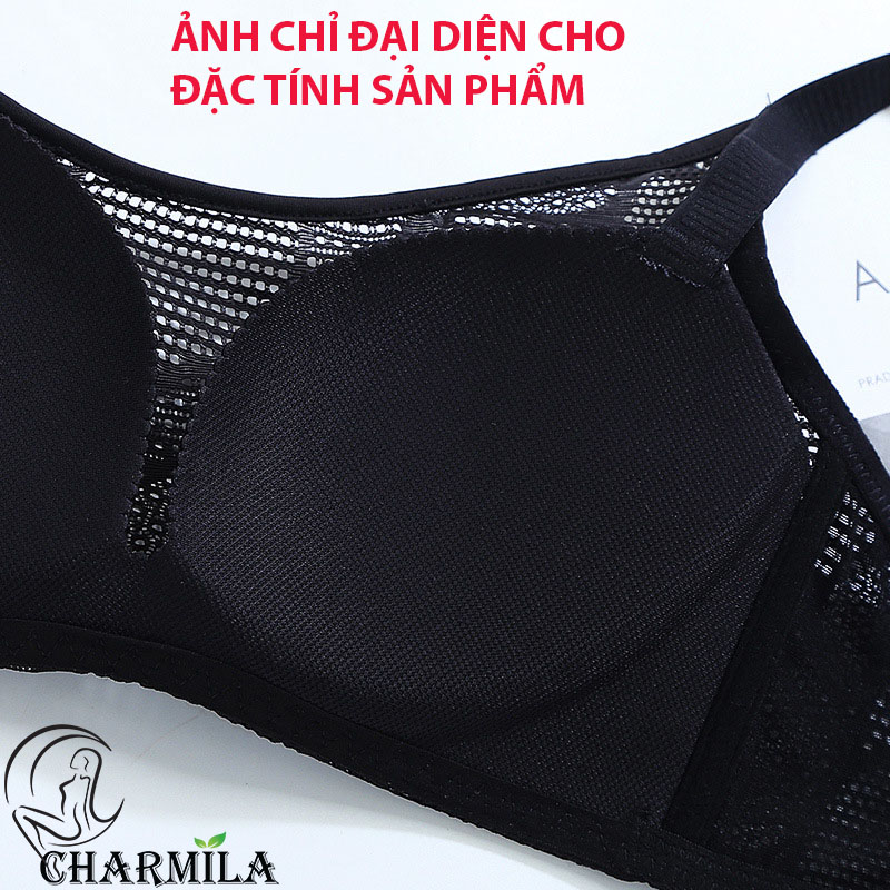 Áo ngực nữ Charmila su phối lưới không gọng phong cách trẻ trung AN06