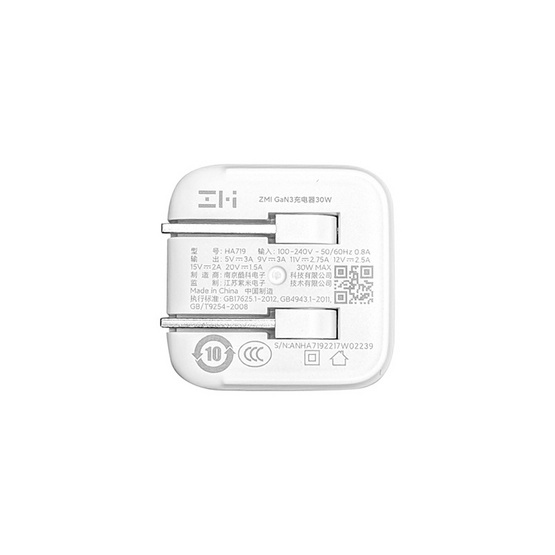 Củ Sạc Nhanh Zmi HA719 Cổng PD 30W Dành Cho iPhone 14 (2022) - Hàng Chính Hãng