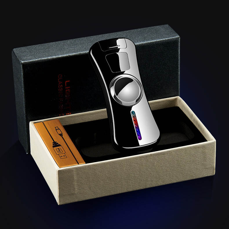 Bật lửa điện cảm ứng độc lạ xoay 360 tạo 11 hiệu ứng 3D đánh lửa tạo 4 tia plasma chống gió sạc pin tiện lợi độc đáo sang trọng