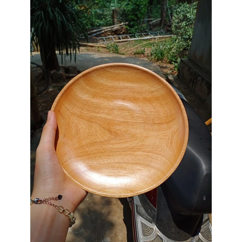 Đĩa Gỗ Trang Trí Nguyên Khối Màu Sắc Sang Trọng - Hàng Chính Hãng