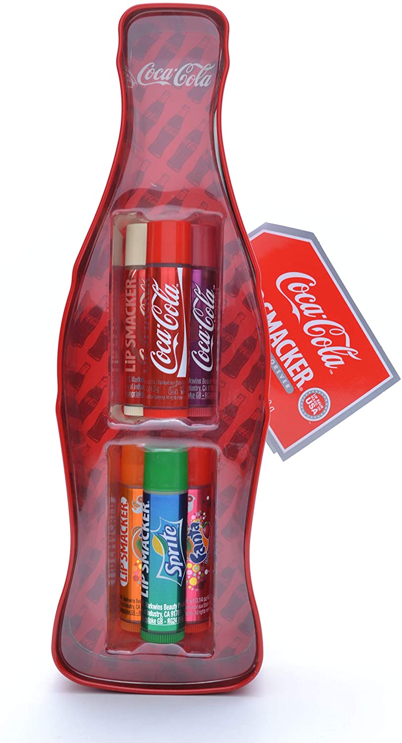 Lip Smacker - Set 6 Cây Son Coca Coca Vỉ Nhôm Vị Truyền Thống - LipSmaker Coca Cola Vintage Bottle Tint