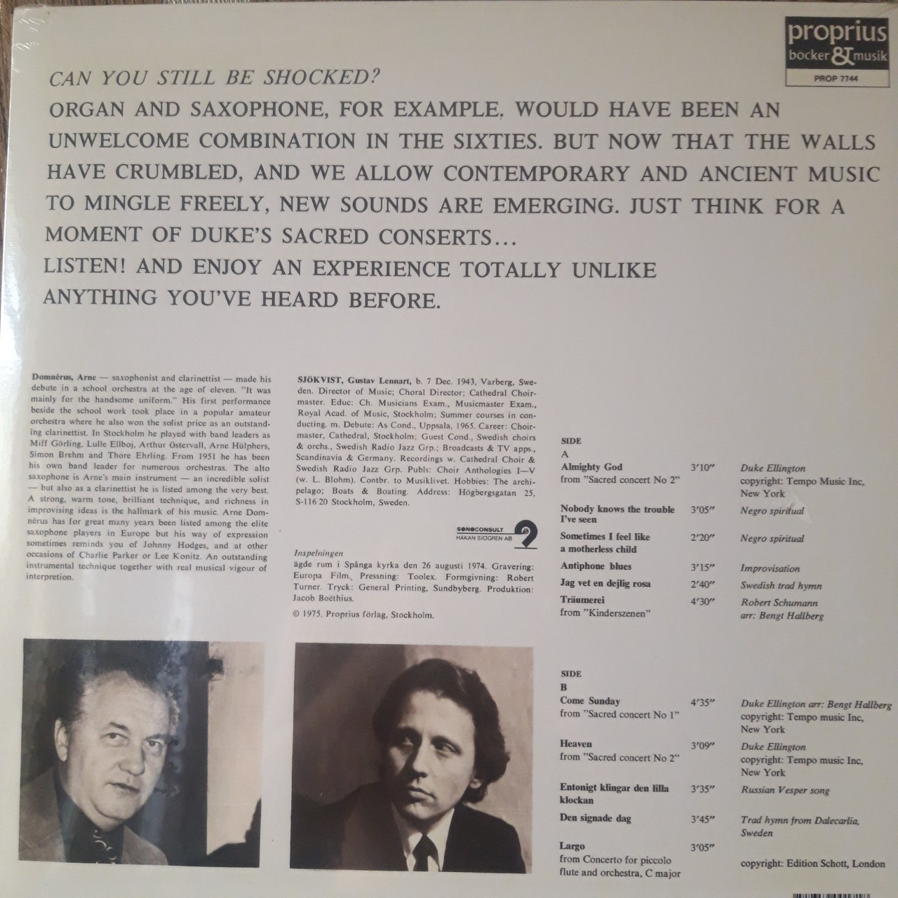 Đĩa than - LP - Antiphone Blues - Arne Domnerus With Gustaf Sjokvist - New vinyl record