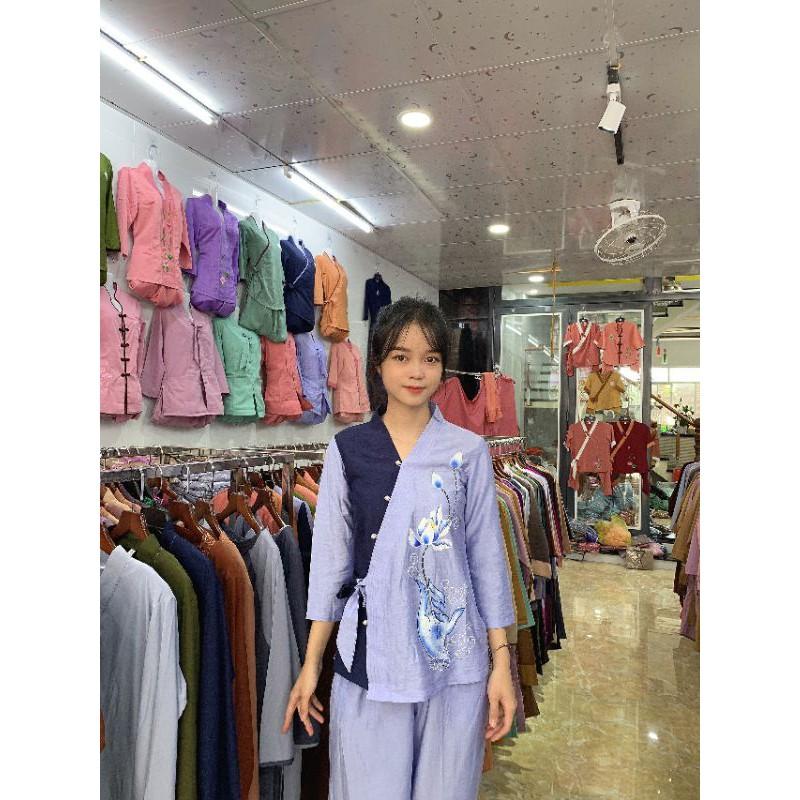 #đồ bộ đi chùa#đồ phật tử#phối nơ