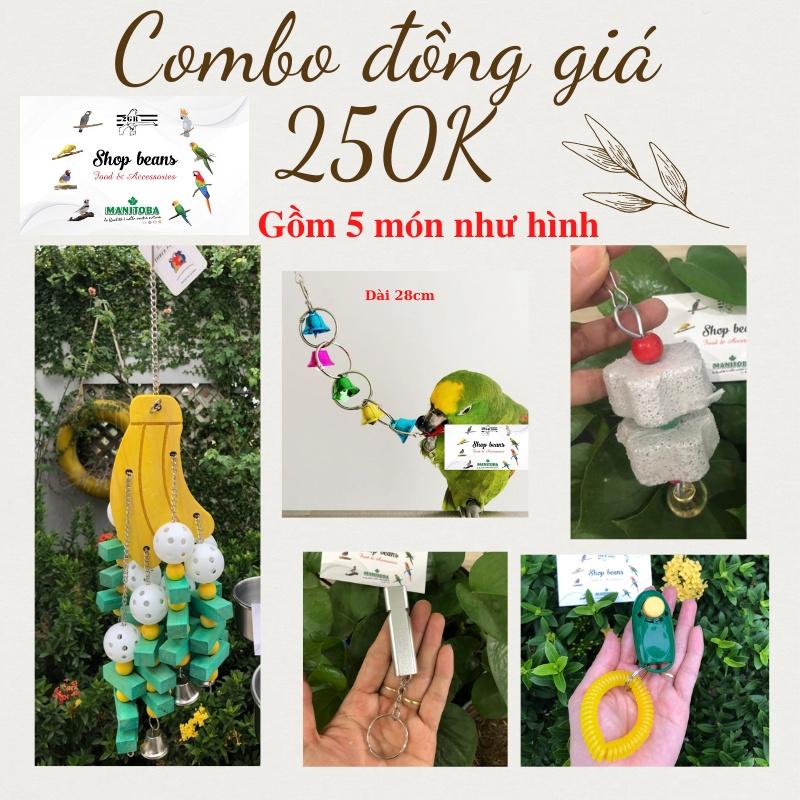 Combo đồng giá 250k đồ chơi cho vẹt