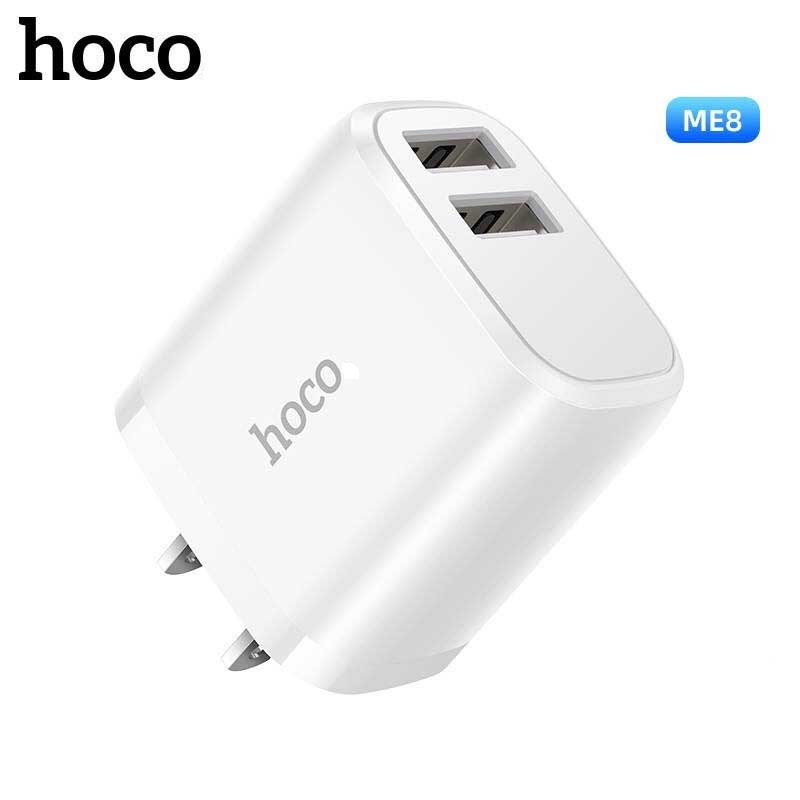 Cốc Sạc Nhanh DÀnh Cho Hoco. ME8 3A 2 Cổng USB 15W Hàng Chính Hãng