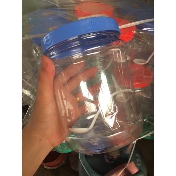 Lọ Nhựa Các Kích Cỡ Có Thìa Đầy Đủ Đựng Thực Phẩm Sạch/ Có Bán Sỉ
