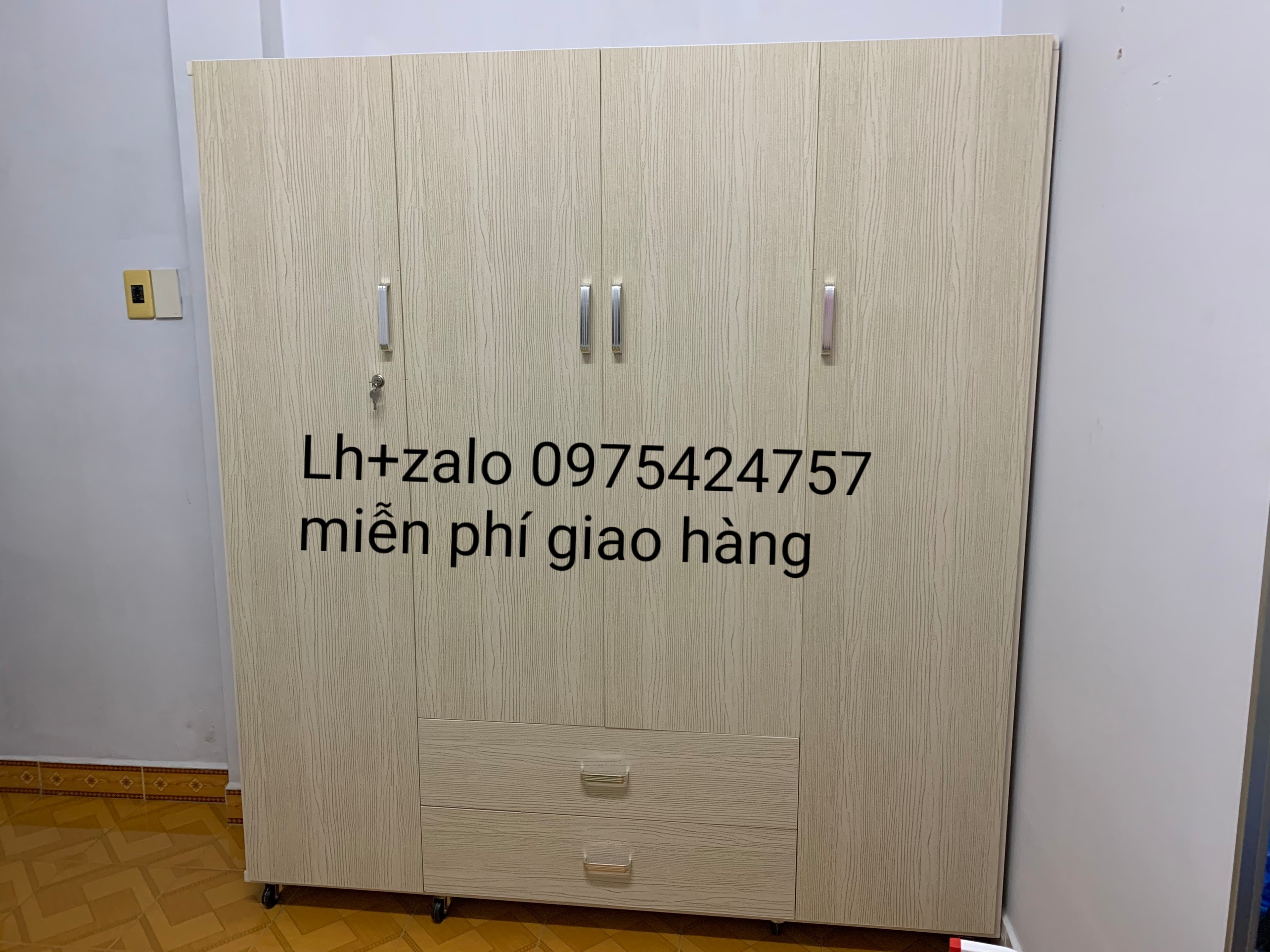 Tủ nhựa đài loan 4 cánh