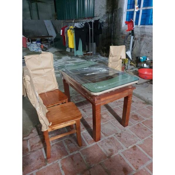 Bộ bàn ăn 4 ghế gỗ xoan ta