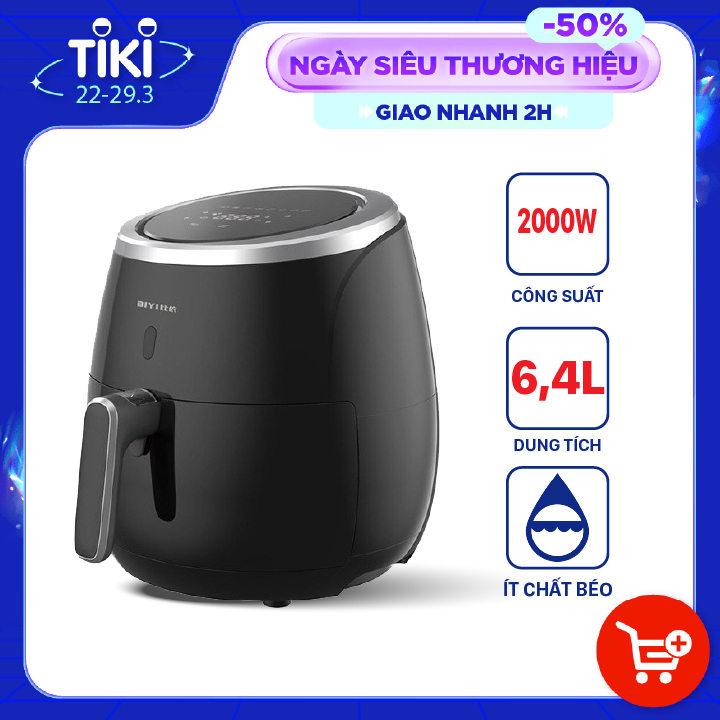 Nồi Chiên Không Dầu BIYI AF25A (6,4L) - Hàng Chính Hãng