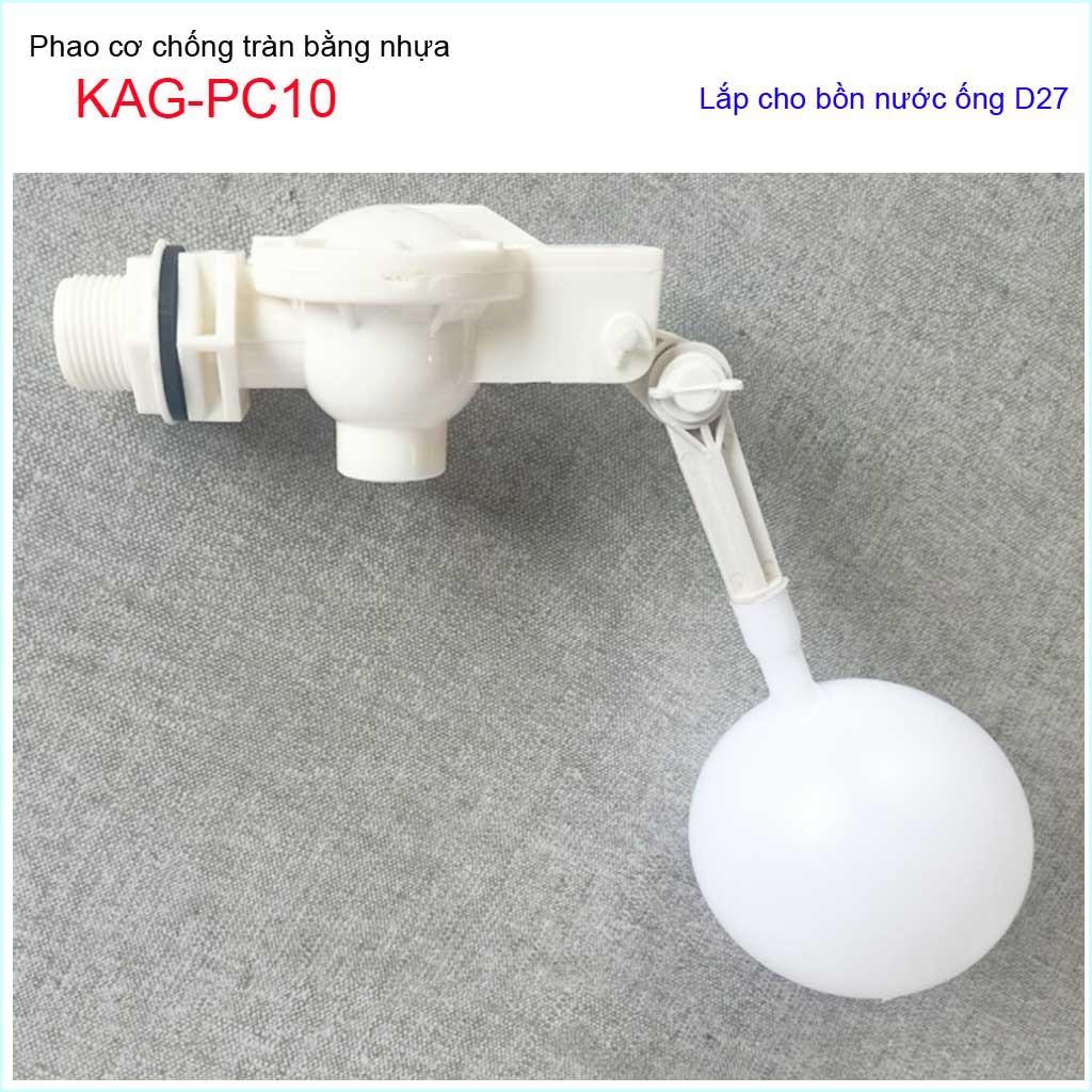 Phao bồn chứa nước, phao cơ tự ngắt nước, phao bể nước dùng cho vùng nước phèn KAG-PC09 KAG PC10