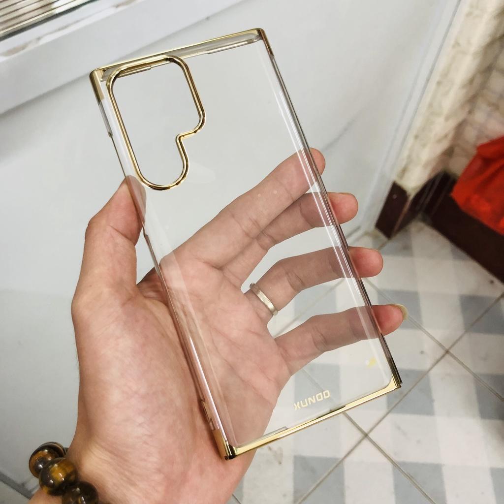 Ốp lưng dành cho SamSung Galaxy S22 Ultra chính hãng XUNDD trong suốt viền xi, không ố vàng- Hàng nhập khẩu