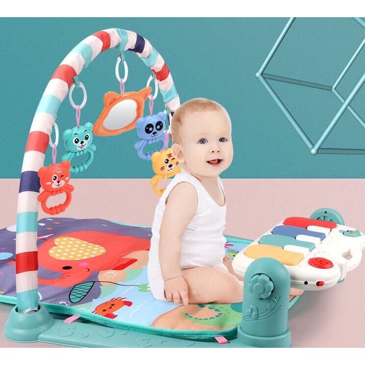 Thảm nằm chơi cho bé có nhạc, có đồ chơi treo Đồ Chơi Trẻ Em Trí Tuệ The Toy