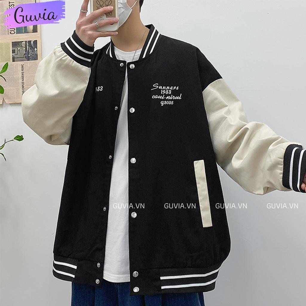 Áo Khoác Bomber 1983 Chất Dù 2 Lớp Nam Nữ Form Rộng Unisex, Áo Gió Chống Nắng Ulzzang