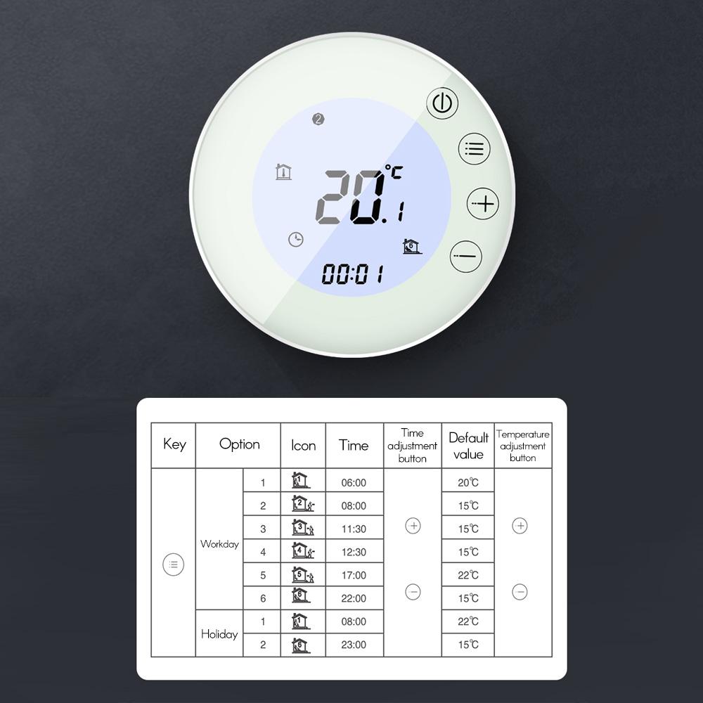 Bộ điều khiển nhiệt độ phòng X7 kỹ thuật số thông minh có thể lập trình với màn hình cảm ứng LCD