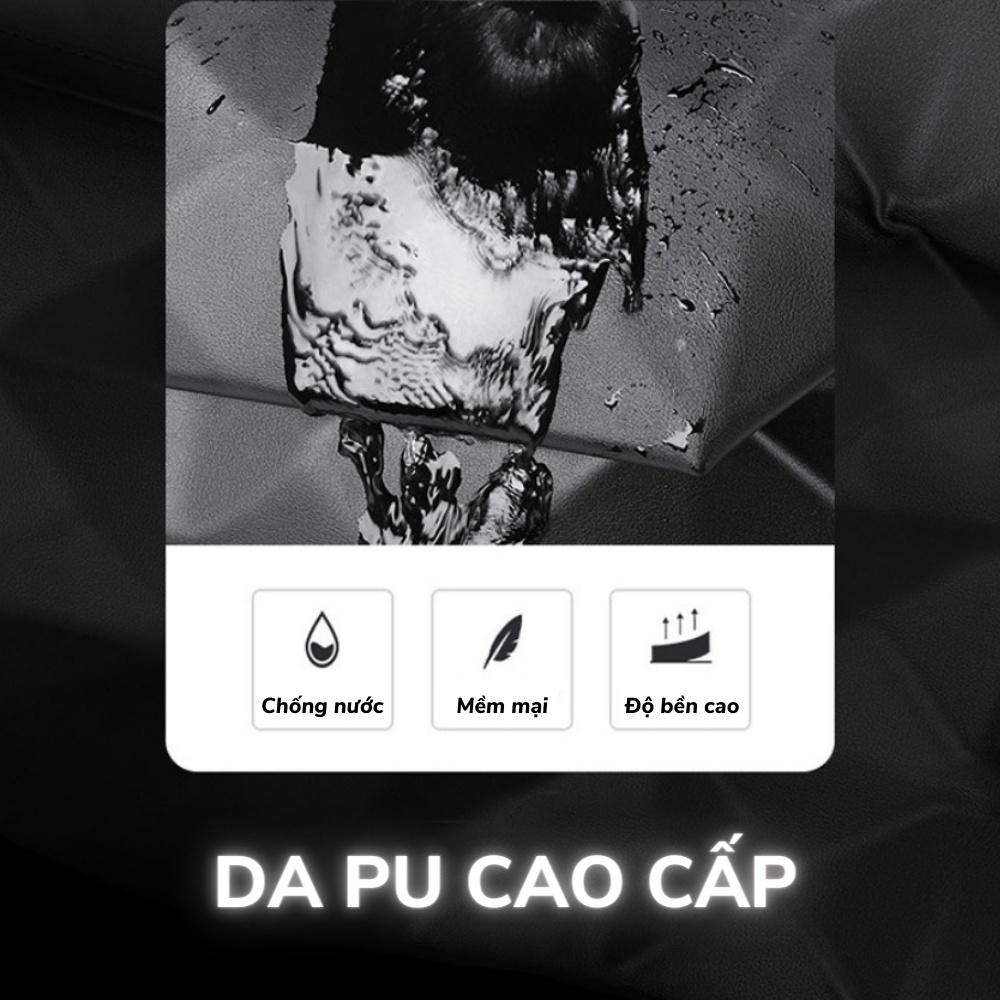 Balo da thời trang nam nữ balo da PU cao cấp chống nước cặp đi học đi chơi ulzzang balo đựng laptop 15.6 inh -