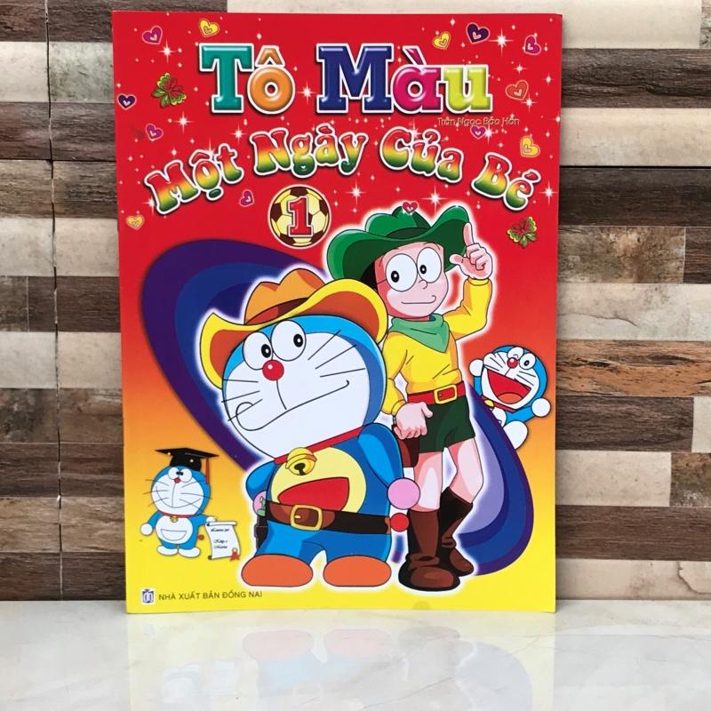 Tập tô màu doraemon một ngày của bé