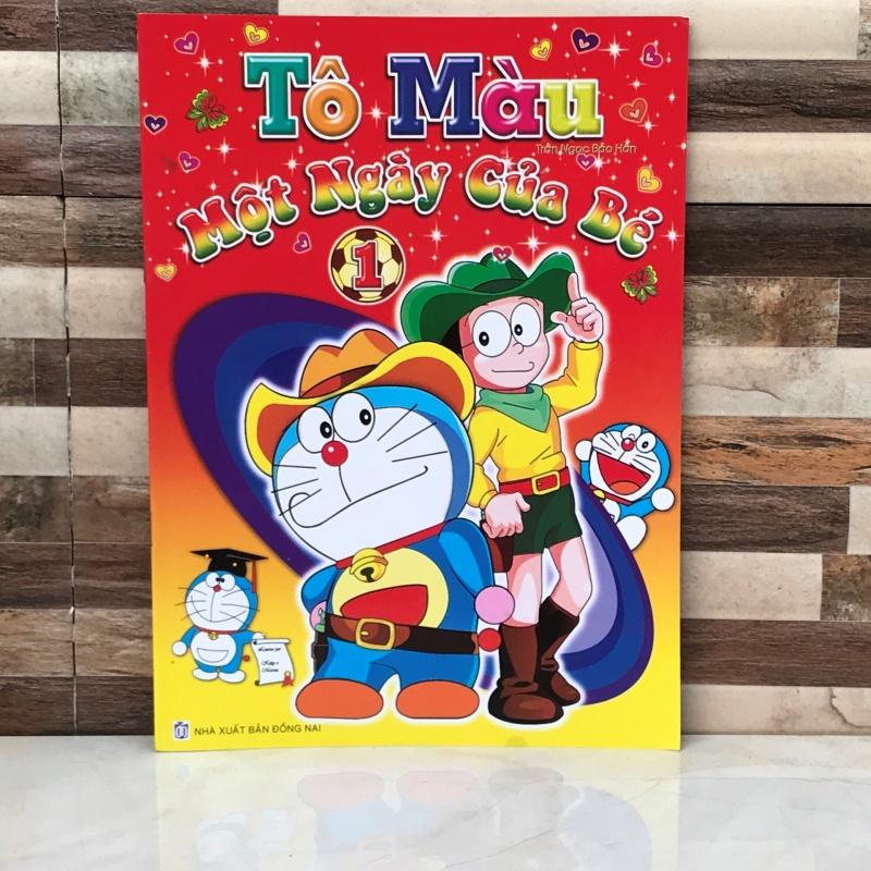 tập tô màu doraemon một ngày của bé