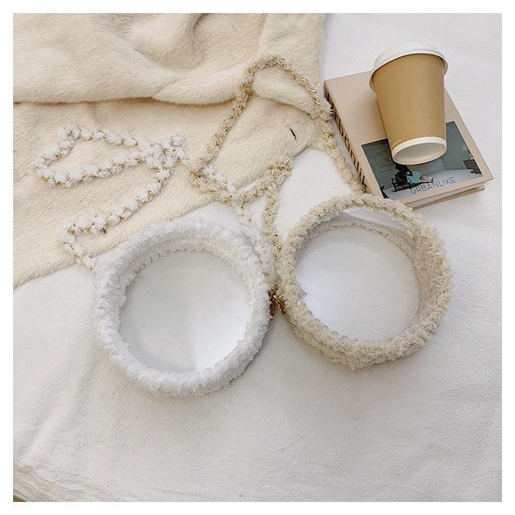 Phụ kiện đan handmade, túi xách mica có khóa kéo