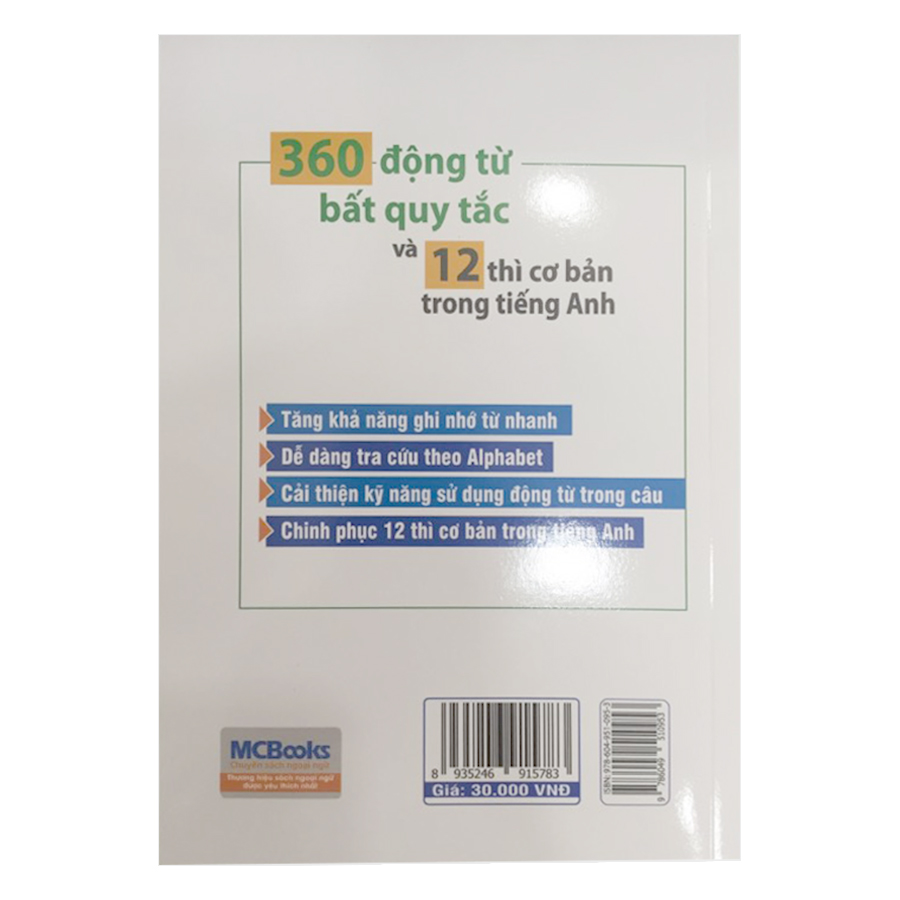 360 Động Từ Bất Quy Tắc Và 12 Thì Cơ Bản Trong Tiếng Anh