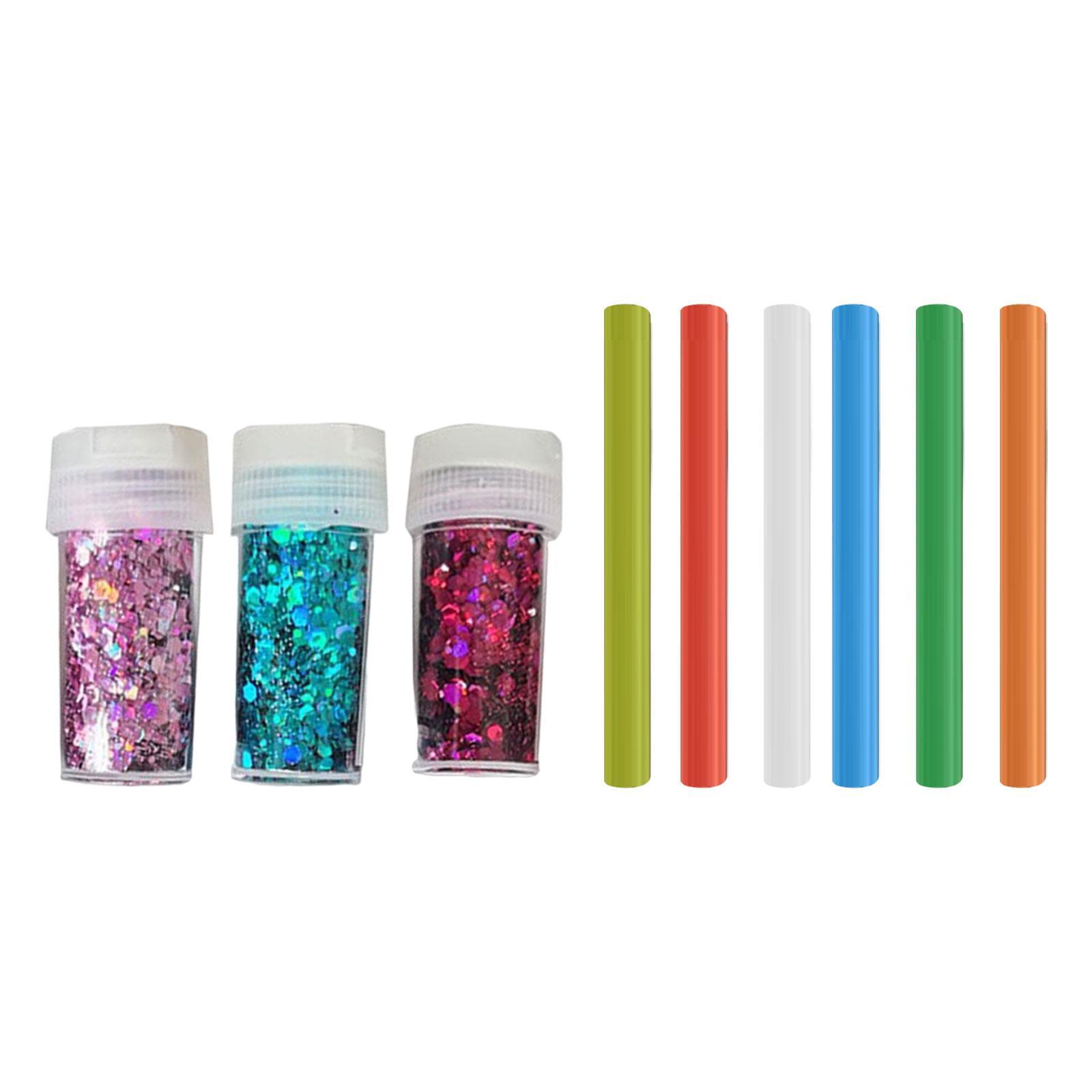 Multifunctional Sticky Ball Sequins Straws Embellishment Rainbow Colors Accessories Entertainment Reusable for DIY Craft Party Game Children