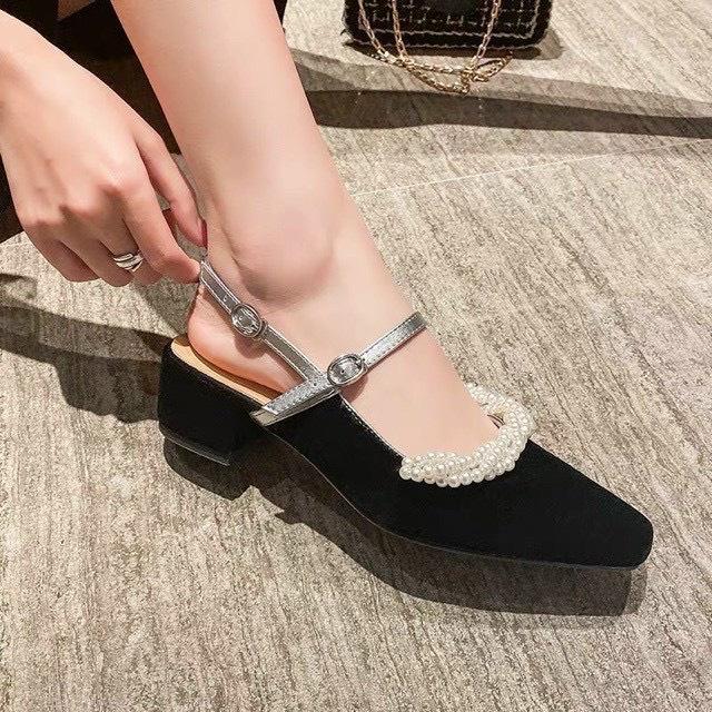 SANDAL BÍT MŨI NỈ VIỀN DÂY NGỌC - 3P