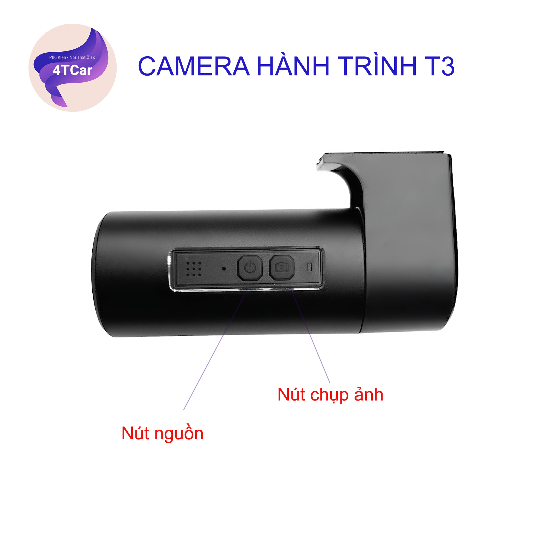 Camera hành trình androdoid tích hợp wifi độc lập xem qua app điện thoại dành cho xe ô tô T3