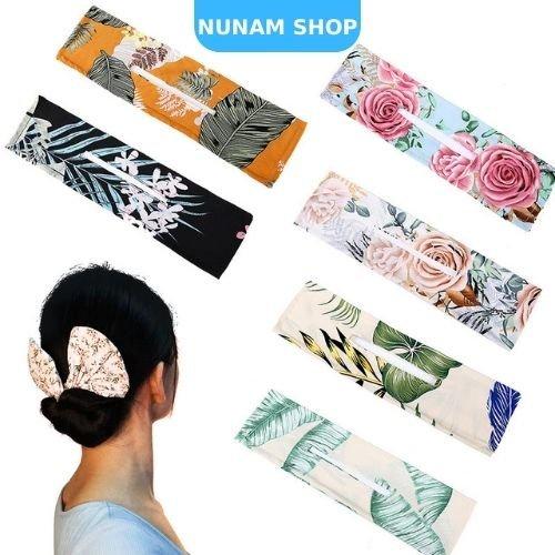 Kẹp vải bới tóc thắt nơ thời trang nhiều mẫu lựa chọn cho nữ Nunam Shop