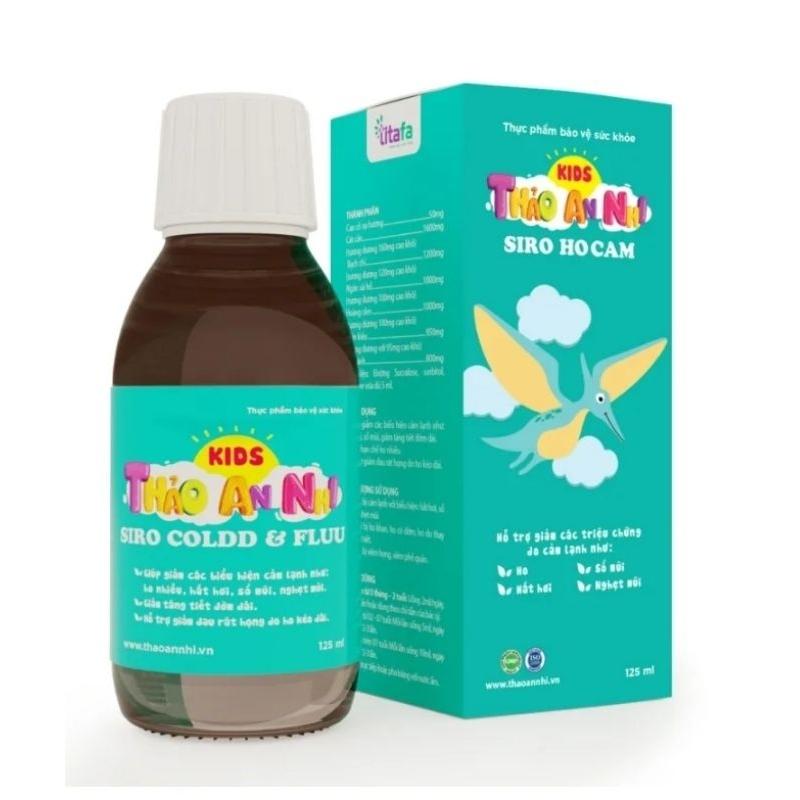 SIRO HO CẢM THẢO AN NHI (Chai 125ml) - Hỗ trợ giảm ho, viêm họng, nghẹt mũi, sổ mũi, hắc xì hơi ở trẻ