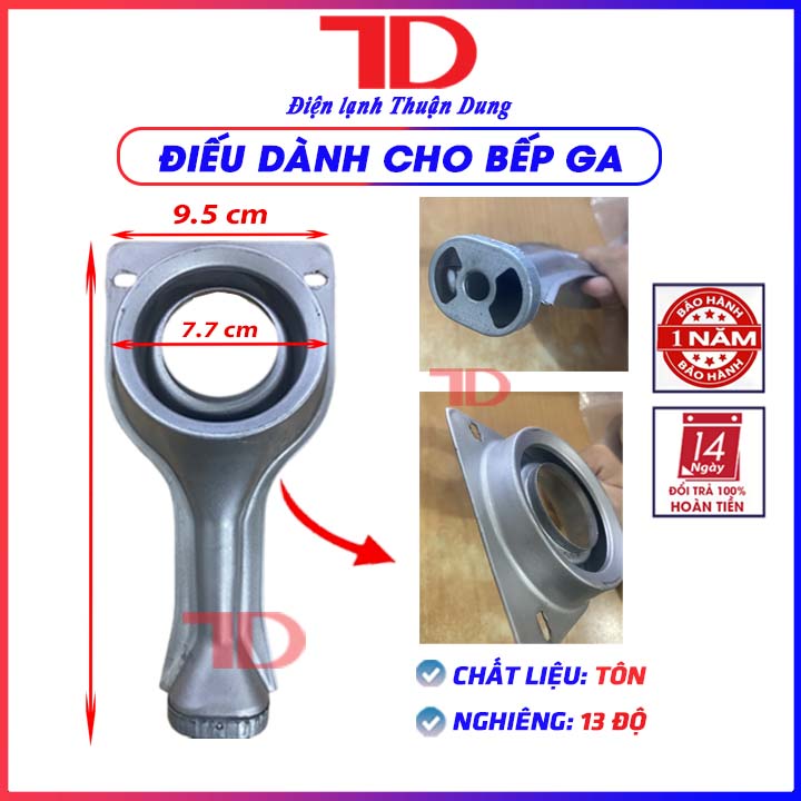 Bộ Ống Điếu bếp gas, Họng Đầu Đốt, Mâm chia lửa Sen đồng 43 - 78mm dành cho bếp ga MS01 - FUJISHI hàng nhập khẩu - Điện lạnh Thuận Dung