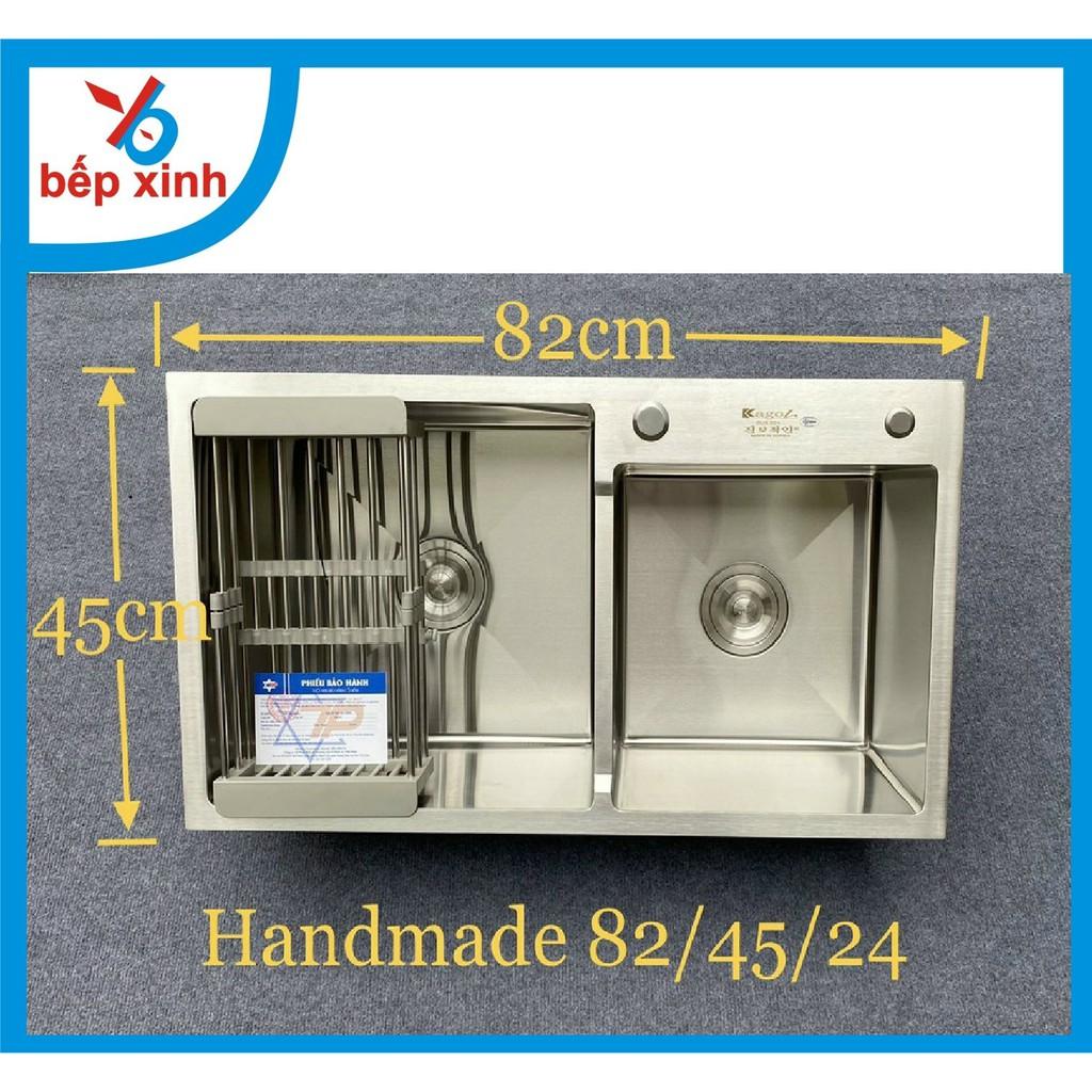 Chậu rửa chén, Chậu rửa bát Kagol, hàng inox SU 304. Hàng cao cấp, siêu dày, siêu bóng, chống ồn BH 5 năm.