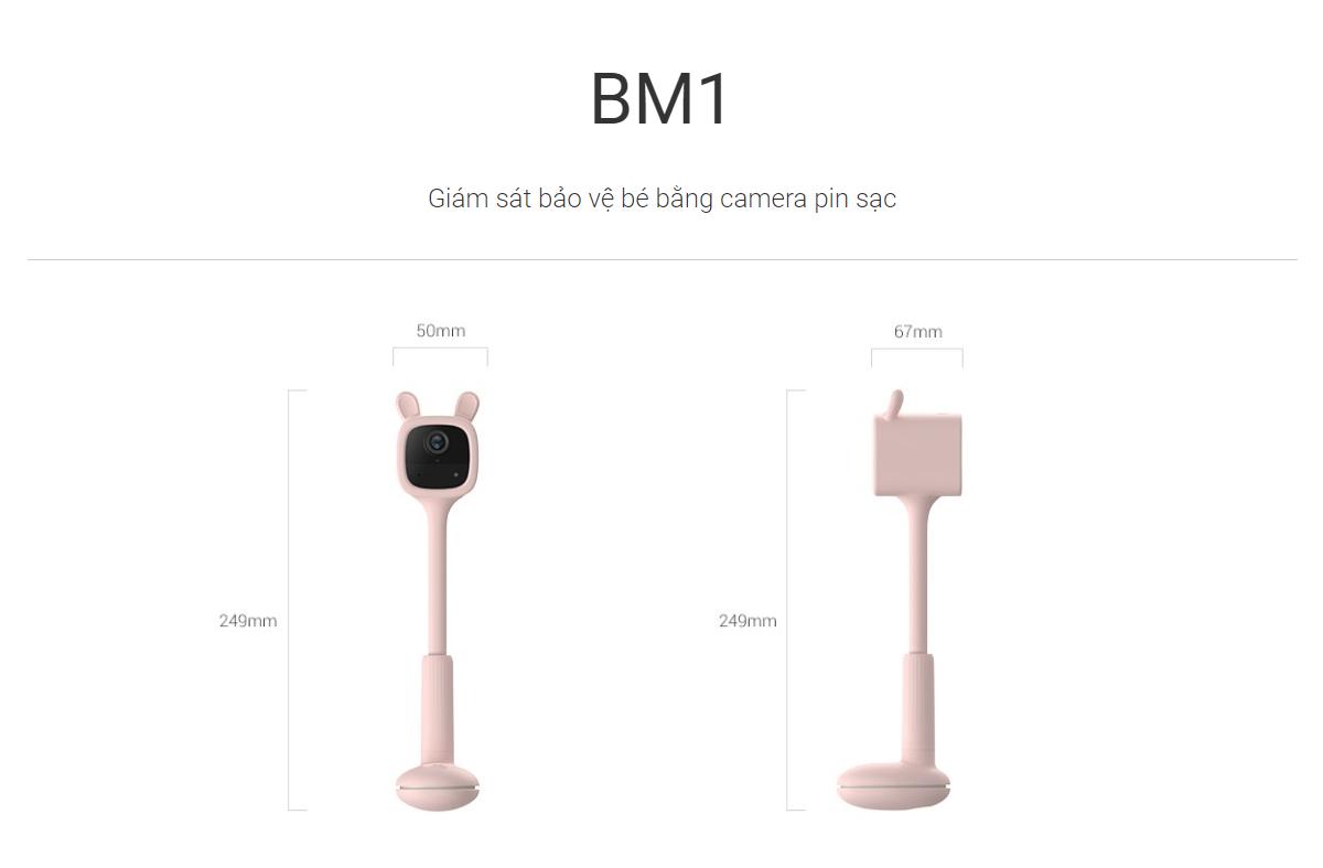 Camera IP Wifi EZVIZ CS-BM1 (Bear & Rabbit) 2MP Giám Sát Bé dùng PIN sạc 2.000mAh - Hàng Chính Hãng